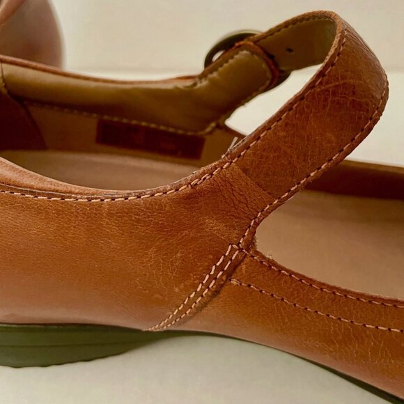 NEW DANSKO FAWNA CHESTNUT BROWN MARY JANES LEATHER COMFORT SHOES WOMENS 40 9 9.5 - Picture 7 of 15